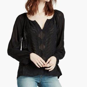 Lucky Brand Embellished Blouse